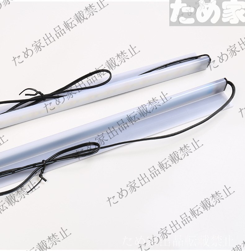 トヨタ アルファード/ヴェルファイア 30系 2015～2022 中部スライドドア用 スカッフイルミネーションランプ LEDサイドステップライト 2個_画像7