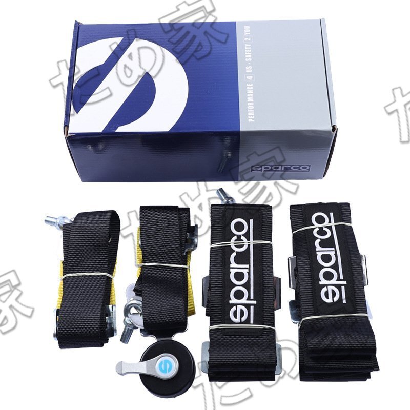 最新◆4点式 シートベルト SPARCO 安全ベルト レース専用 腰ベルトアジャスター付 スパルコ 耐久レースに◆ブラック/ブルー/レッド 3色選択_画像4