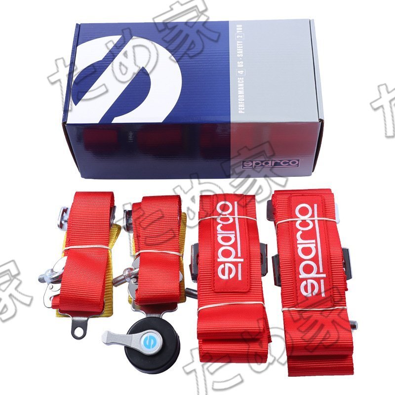 最新◆4点式 シートベルト SPARCO 安全ベルト レース専用 腰ベルトアジャスター付 スパルコ 耐久レースに◆ブラック/ブルー/レッド 3色選択_画像6
