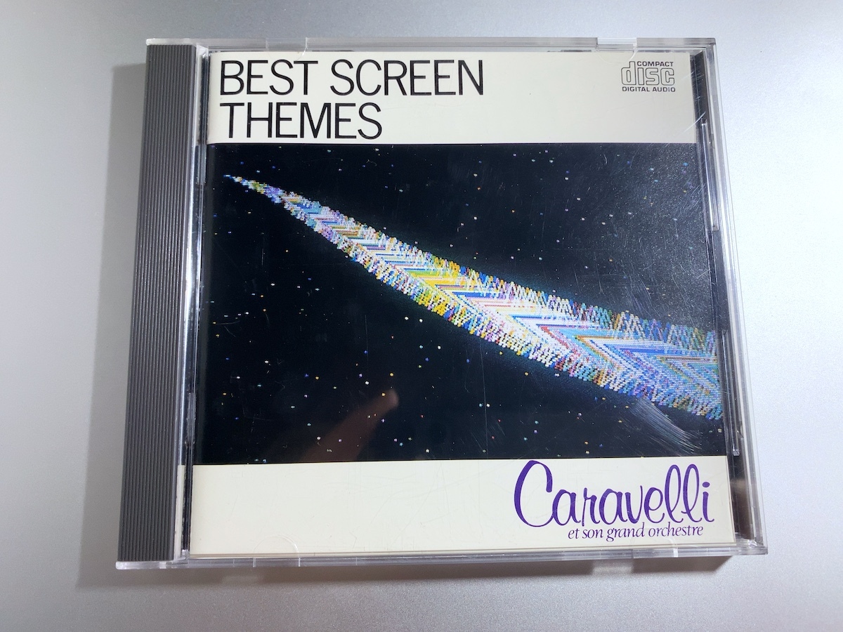 旧規格CD カラベリ CARAVELLI / 永遠の映画音楽集 BEST SCREEN THEMES 358P-31 CBS/SONY刻印 ラ・ブーム ある愛の詩_画像1
