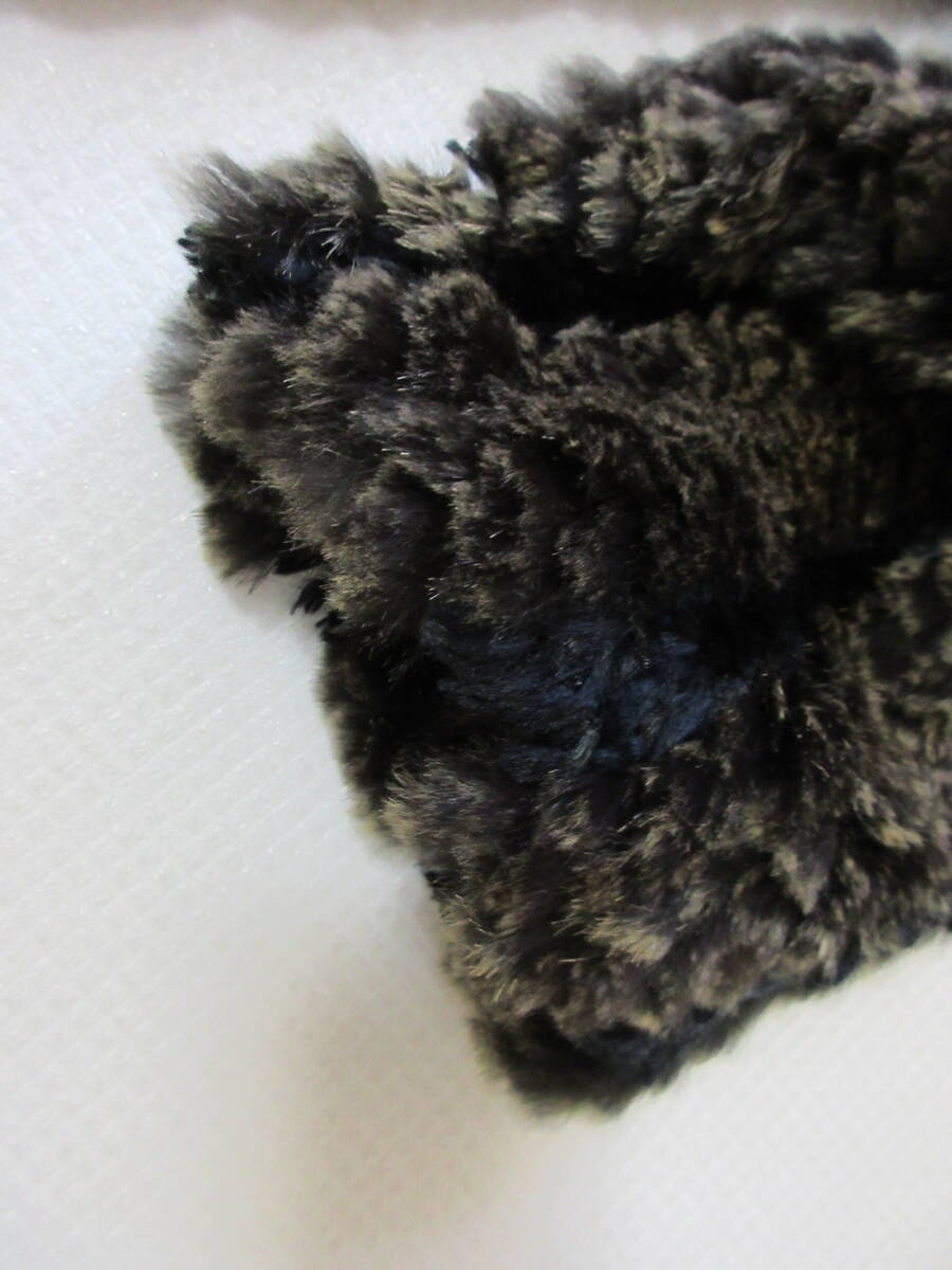 1円～ PALACE MODE パレスモード 毛皮 ラパン ジャケット M 前ホック（B102）_画像6