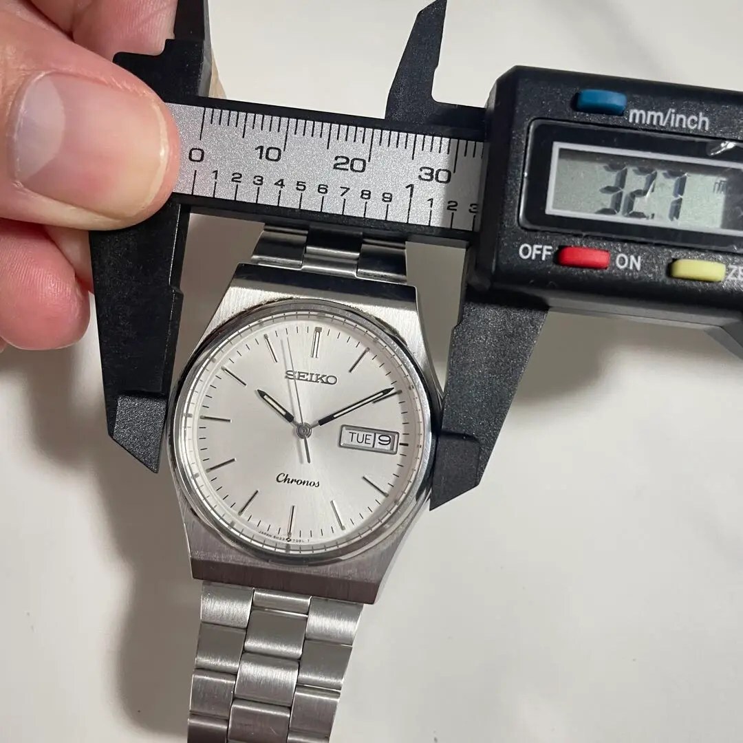 稼働品 SEIKO セイコー クロノス デイデイト 腕時計 メンズ_画像4