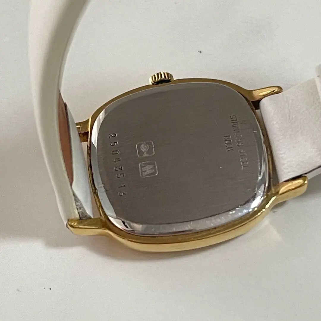 稼動品　LONGINES ロンジン　スクエア　ゴールドケース　腕時計　レディース_画像3