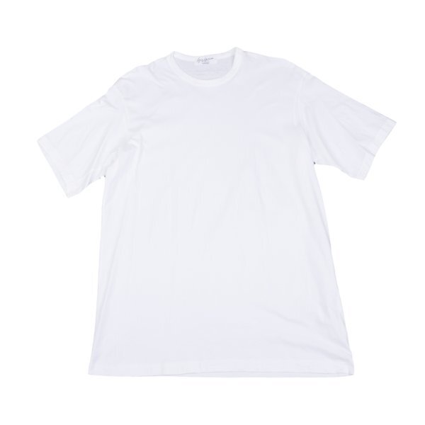 ヨウジヤマモト プールオムYohji Yamamoto POUR HOMME バックワンポイントロゴプリントTシャツ 白M位