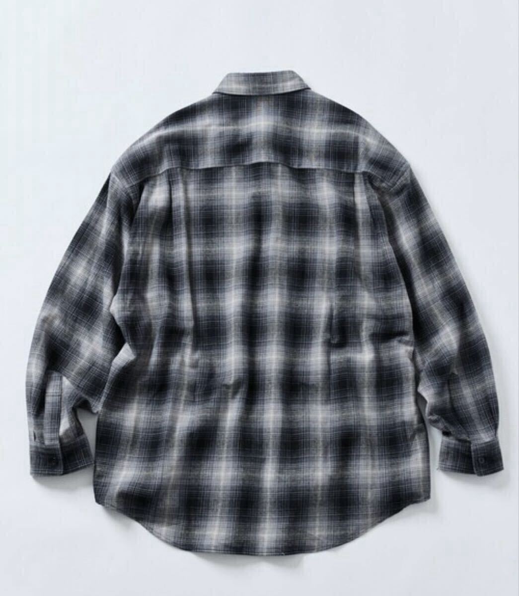 FREAK S STORE フリークスストア 長袖ネルシャツ ブラック サイズM_画像2