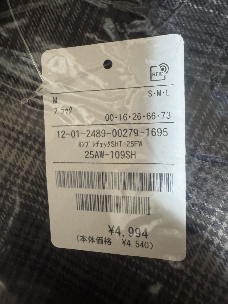 FREAK S STORE フリークスストア 長袖ネルシャツ ブラック サイズM_画像4