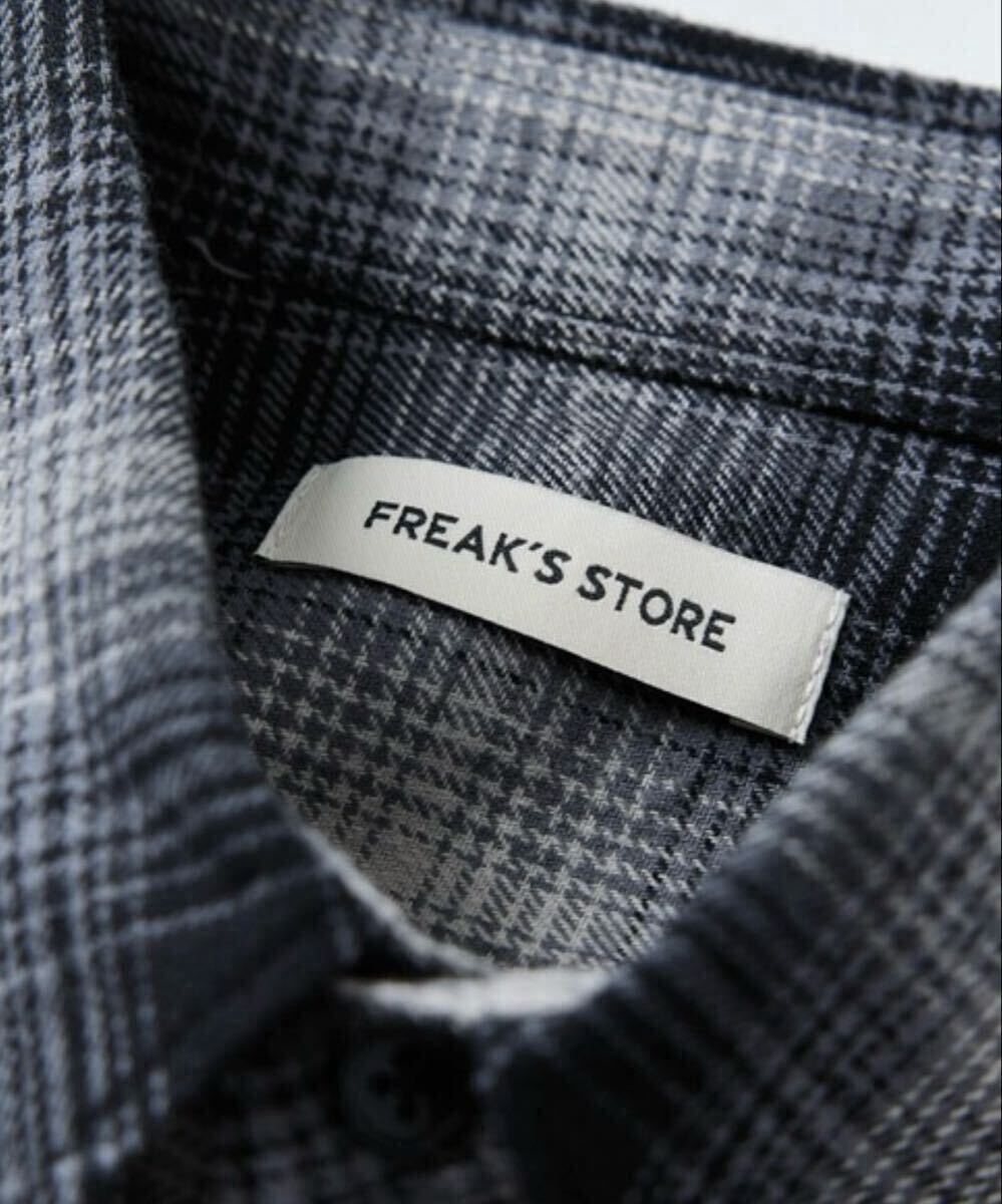 FREAK S STORE フリークスストア 長袖ネルシャツ ブラック サイズM_画像3