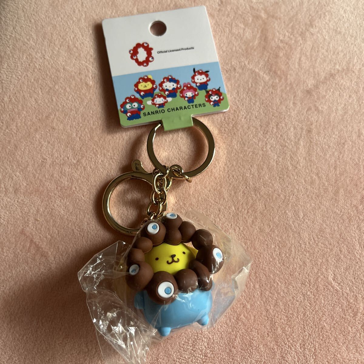 ミャクミャク なりきり立体マスコットカラーキーホルダー ポムポムプリン PN サンリオ EXPO2025 公式コラボ 大阪関西万博 キーホルダー_画像1