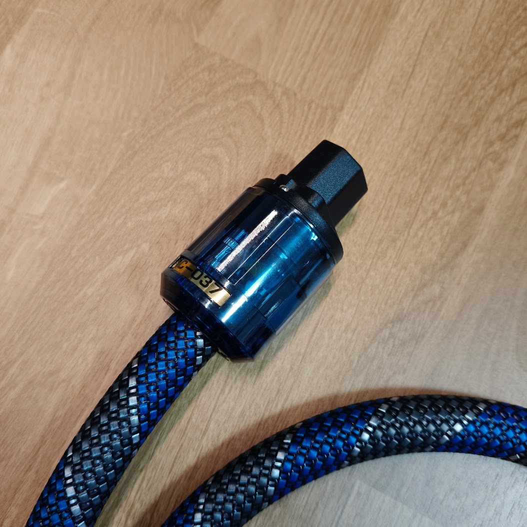 3ピン電源ケーブル Hi-Fi 純銅 オーディオ電源ケーブル 【100cm】②_画像2