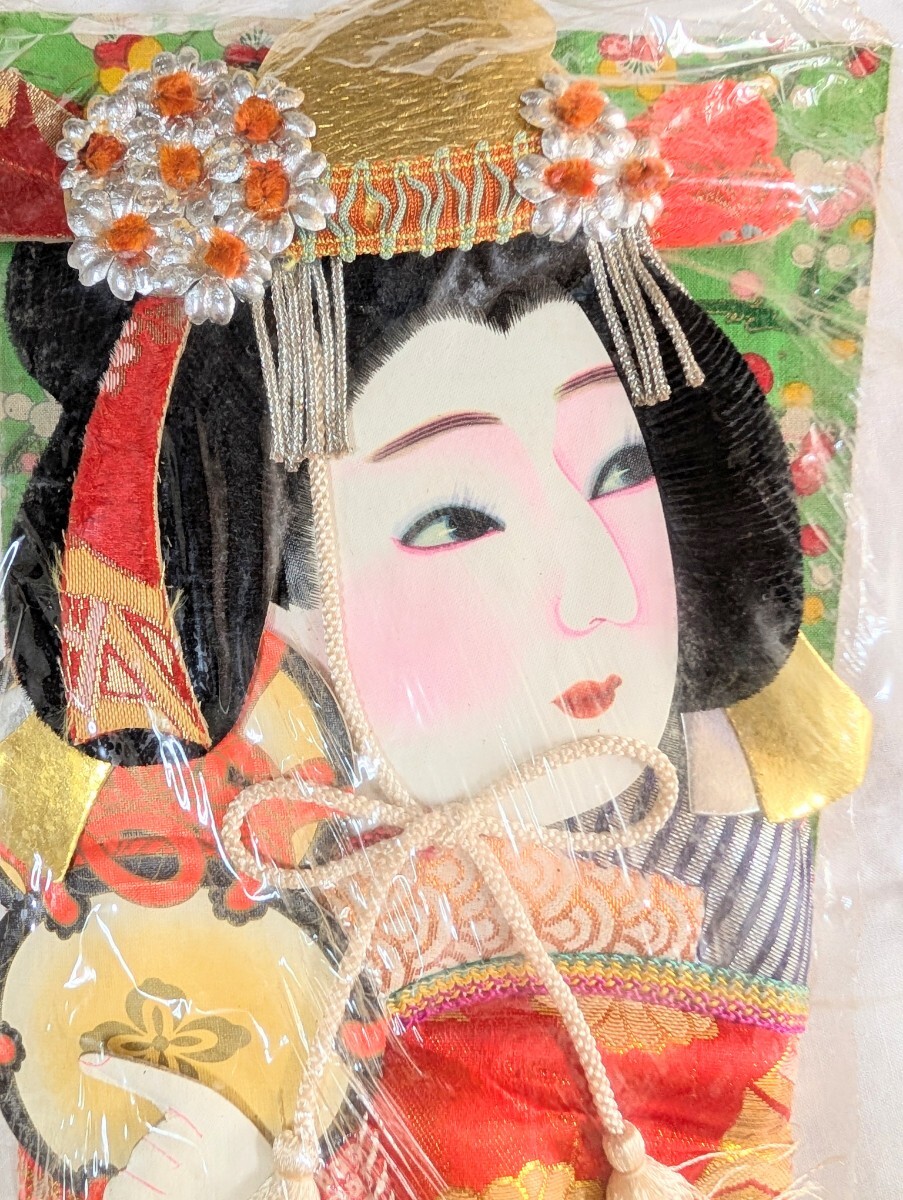 羽子板　年代物　昭和レトロ　はごいた　羽子板飾り　 縁起物　 アンティーク　 置物　正月_画像3