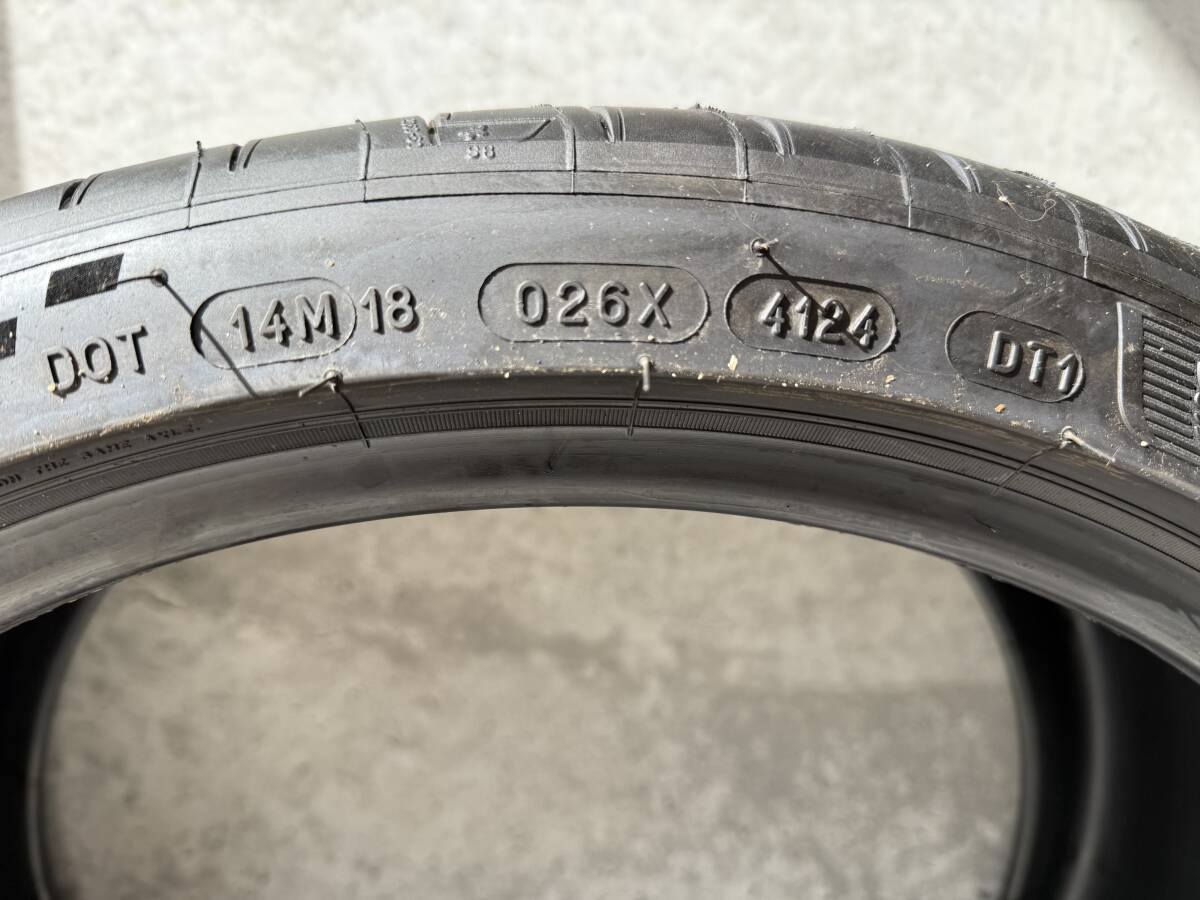 未走行【MICHELIN PILOT SPORT 4S-サイズ:265-30-19】FL5専用純正タイヤ 2024年41週(11月頃)製造_画像3