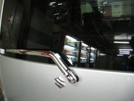 ワゴンR MH21S前期用 MH22S前期 リアワイパーカバー クロムメッキ ＵＮＩＣＯＺＯＮＥ_画像1