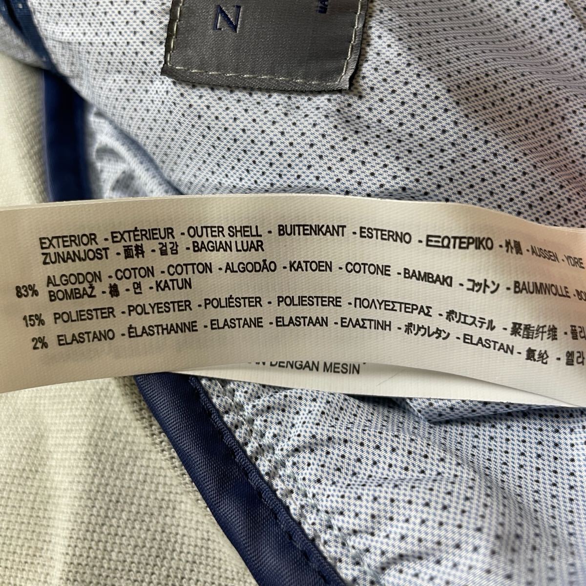 未使用タグ付き ZARA ジャージー テーラードジャケット ストレッチ イージー メンズ ザラ グレー M相当_画像8