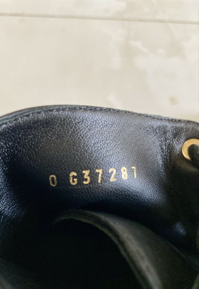 美品 シャネル チェーン ロゴ アンクル ショート ブーツ 37 24cm ブラック ゴールド 黒 箱付属 CHANEL_画像9