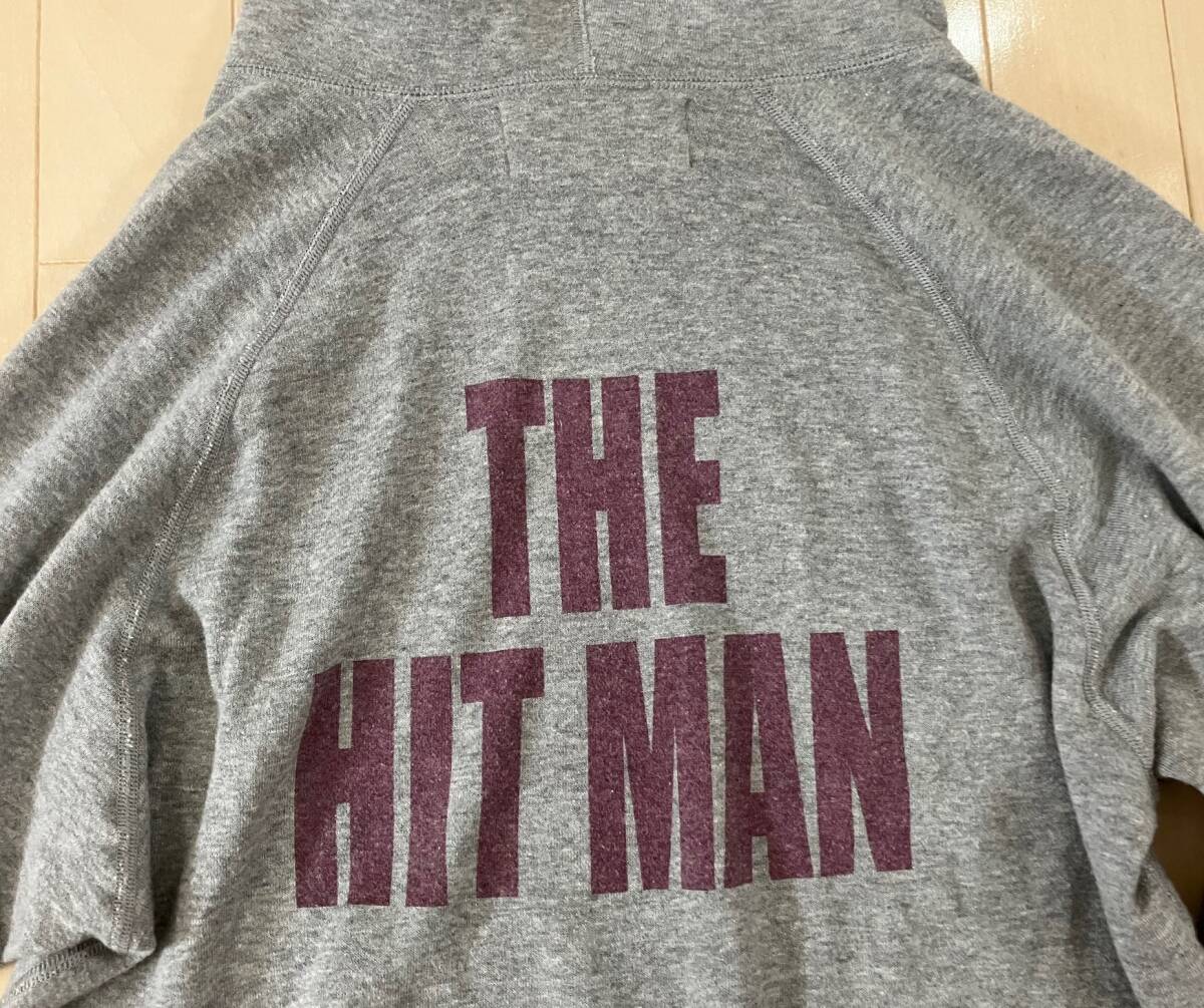 TMT 薄手スウェット プルオーバーパーカー MEMPHIS THE HIT MAN グレー サイズL_画像6