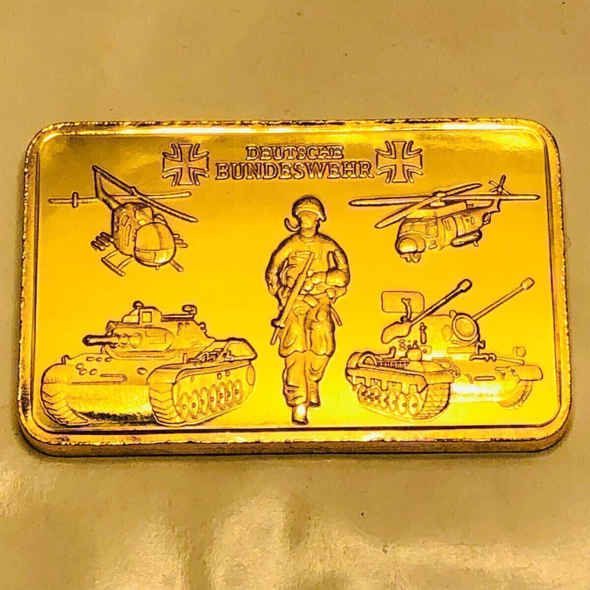 金貨 海陸空軍記念 ドイツ ゴールドバー 美品 コレクション 骨董品 蔵品 古銭 大型金貨_画像2