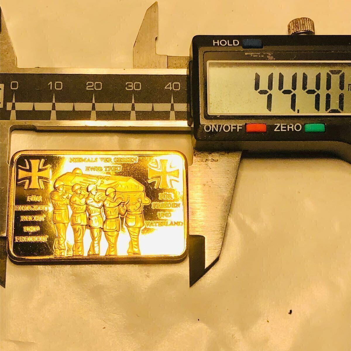 金貨 海陸空軍記念 ドイツ ゴールドバー 美品 コレクション 骨董品 蔵品 古銭 大型金貨_画像3