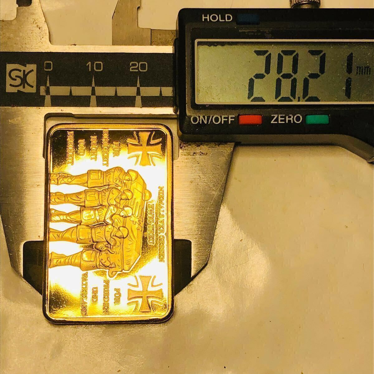 金貨 海陸空軍記念 ドイツ ゴールドバー 美品 コレクション 骨董品 蔵品 古銭 大型金貨_画像4