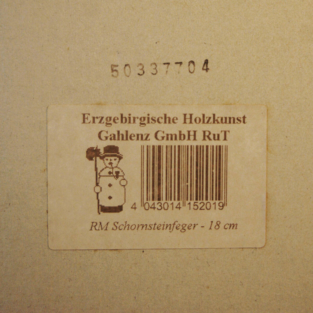 6402h-1【煙出し人形 幸運の 煙突掃除屋 18cm★ ドイツ Gahlenz ガーレンツ社】木製 木工 伝統工芸品 民芸 アンティーク ヴィンテージ◎_画像7
