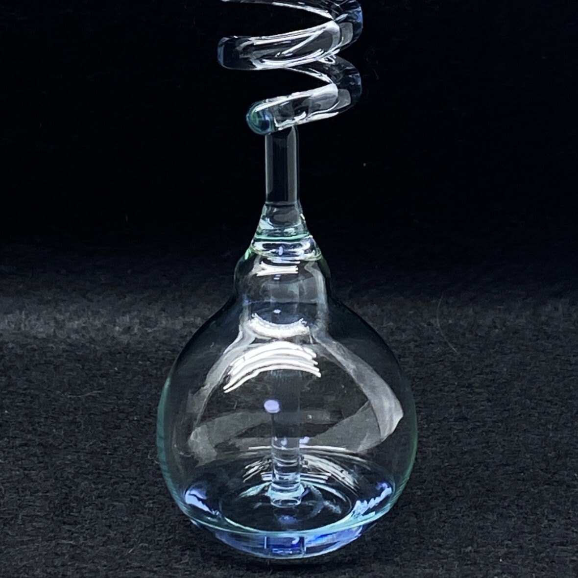 昭和レトロ 不思議な玩具 ラブテスター ラブメーター ハンドボイラー 青 ガラス製 インテリア雑貨 置物の画像4