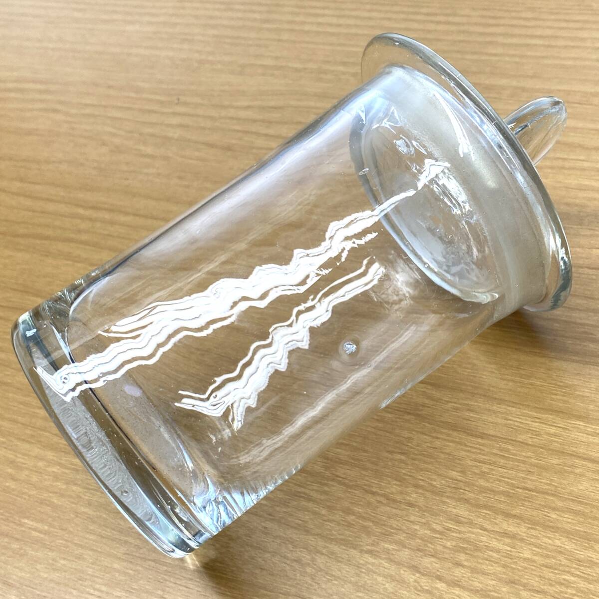 C アンティーク 古いガラス瓶 標本瓶 薬瓶 蓋付き ガラス容器 キャニスター ヴィンテージ _画像7