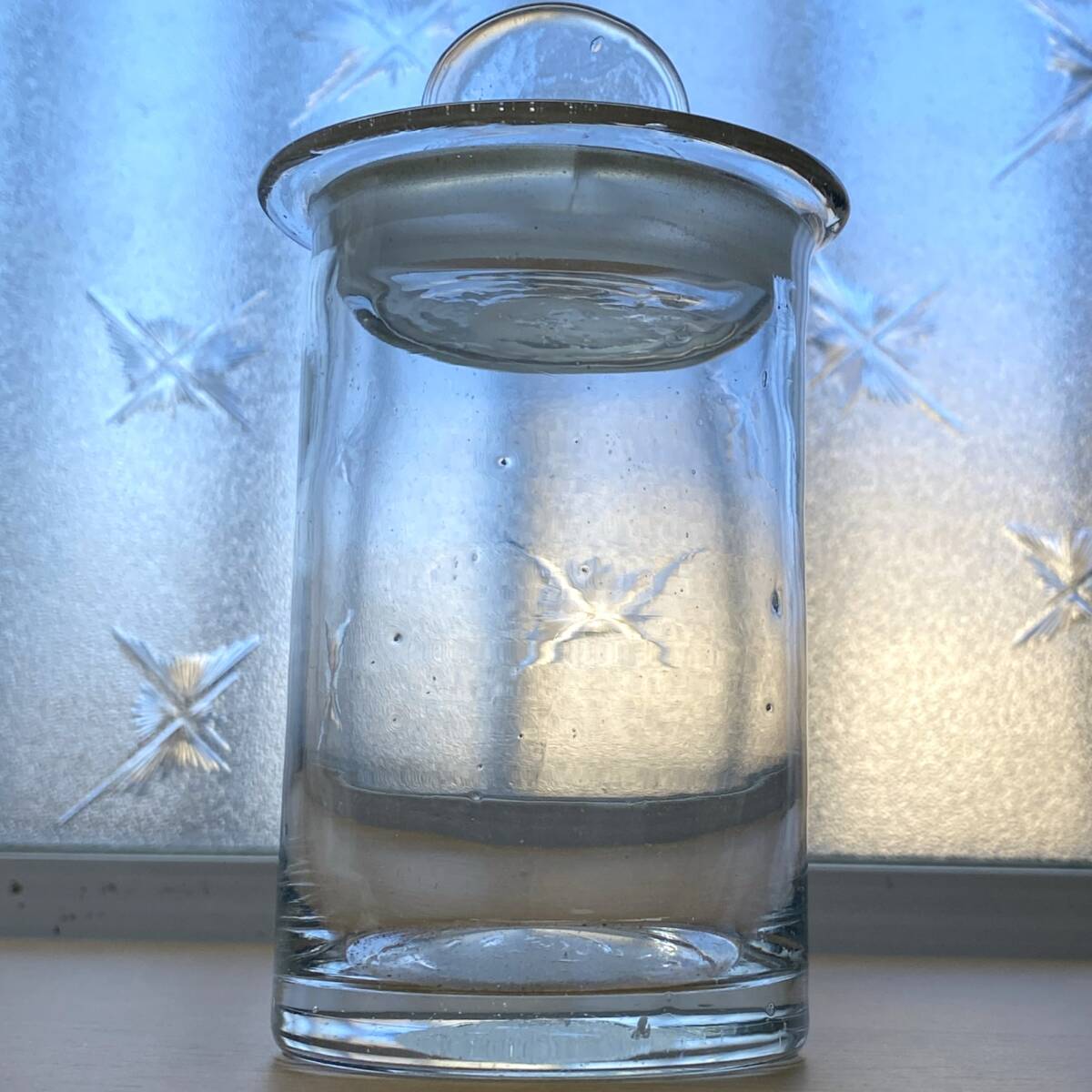 C アンティーク 古いガラス瓶 標本瓶 薬瓶 蓋付き ガラス容器 キャニスター ヴィンテージ _画像3