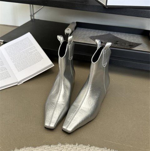  короткие сапоги толщина низ простой casual средний каблук ..... женская обувь [37]23.5cm черный 