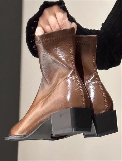  короткие сапоги po Inte dotu красивый . простой casual женская обувь [37]23.5cm "теплый" белый 