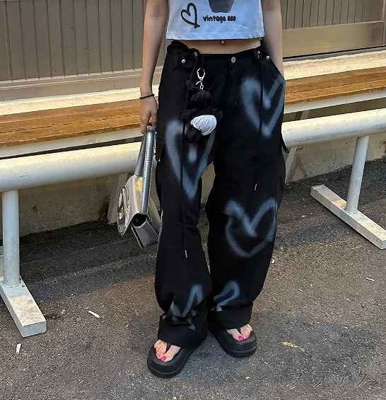 全2色 Gパン ジーパン ジーンズ 切り替え バイカラー 體型カバー 著痩せ デニム シンプル M ブラック