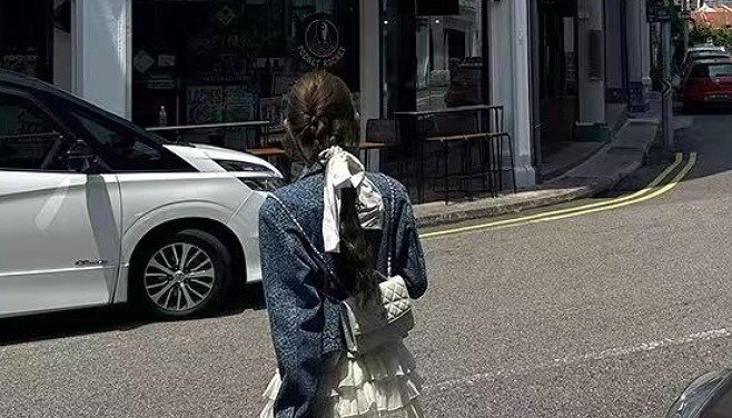 Gジャン ジージャン ジーンズ 切り替え 體型カバー 著痩せ デニム L 色品番2
