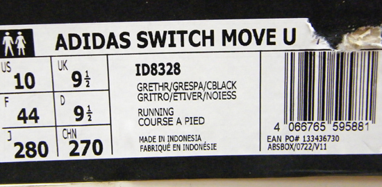  не использовался с биркой adidasswichi Move 28.0cm мужской спортивные туфли 28cm Adidas SWITCH MOVE U ID8328 GREY/GREE/CORE Sapporo город толщина другой район 