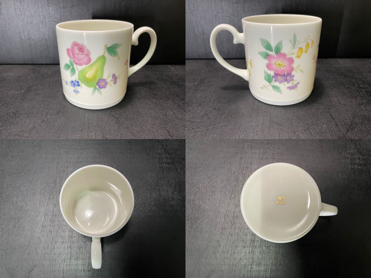 香蘭社 洋食器 まとめ ティーカップ コーヒーカップ マグカップ 花柄 金彩 カップ ソーサー ブランド食器 インテリア コレクション_画像9