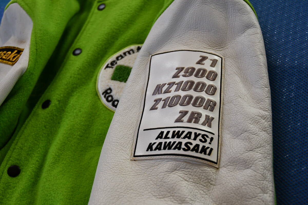 ★【非売品】kawasaki 2000年記念 STADIUM JUMPER ★カワサキ 記念スタジアムジャンパー 袖革 サイズフリー エディーローソン_画像6