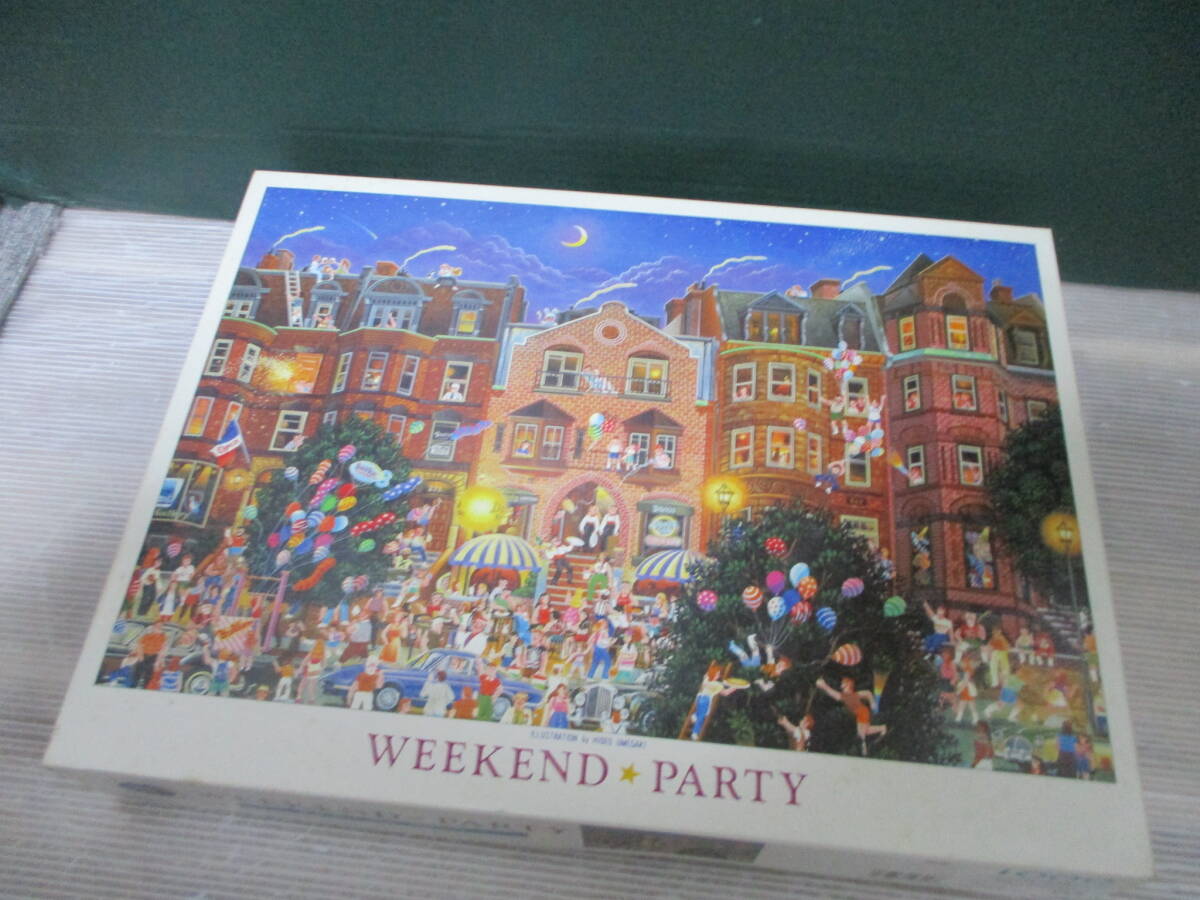 送料安★ゆうパック80サイズ★梅垣秀夫 HIDEO UMEGAKI WEEKEND PARTY 光る ジグソーパズル 1000ピース ケイ・マスダ_画像1