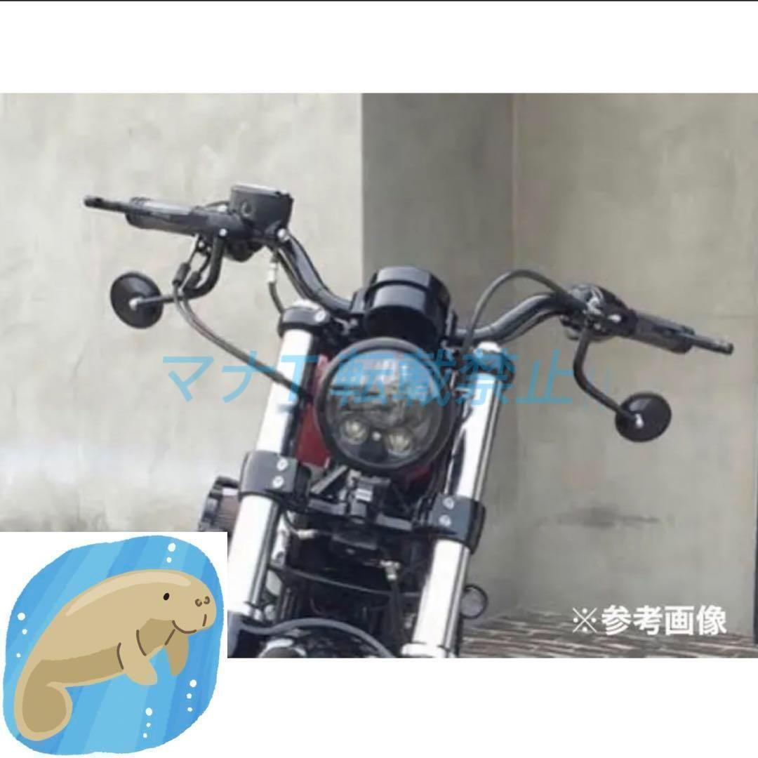 ハーレー ラウンドミラー 8mm 丸ミラー ハーレーダビッドソン 銀　シルバー_画像4