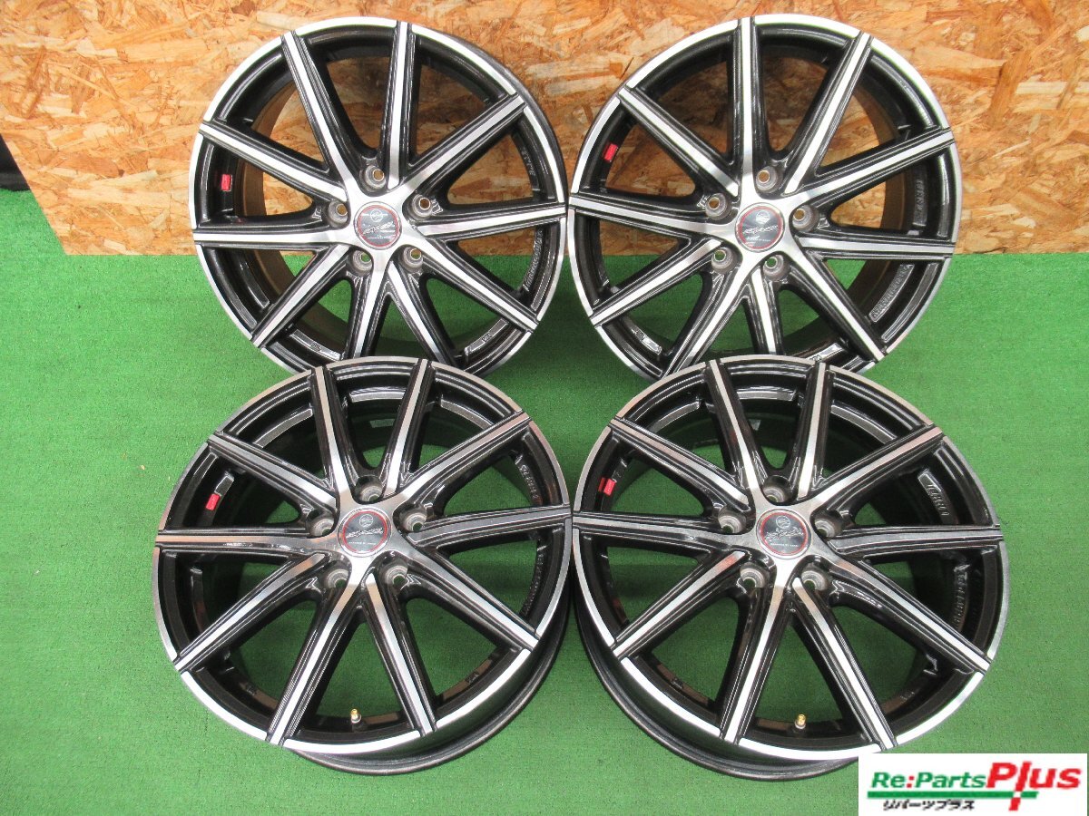 ★3284AMZ ENKEI SMACK VANISH 17×7J 5/114.3 +48 スマック エンケイ 中古 ホイール 4本_画像1