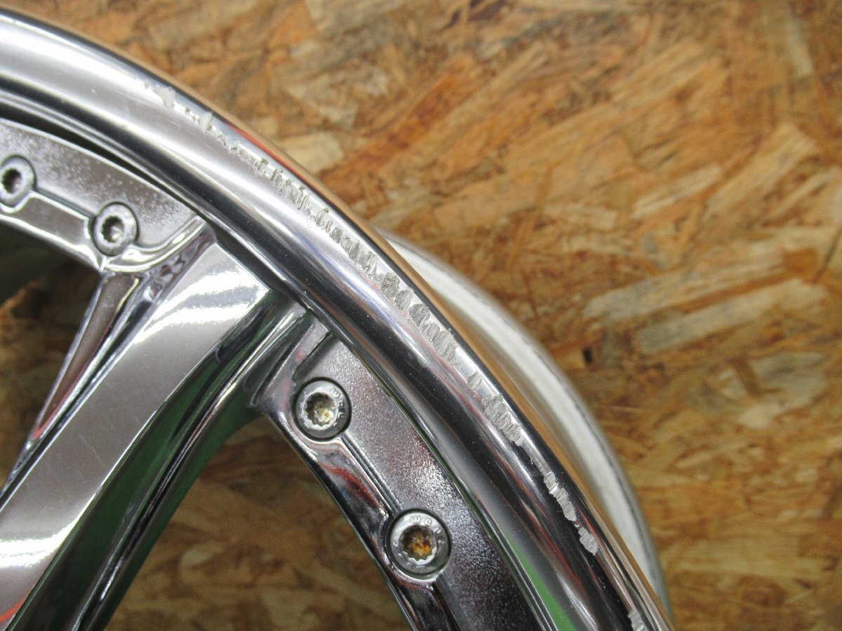 ★3279AMZ WEDS クレンツェ VERAE ヴェラーエ 20×8.5J 5/114.3 +40 ハリアー外し 中古 4本_画像4