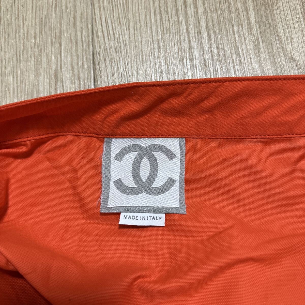 CHANEL シャネル スポーツライン スカート size 40 オレンジ 激レア_画像7