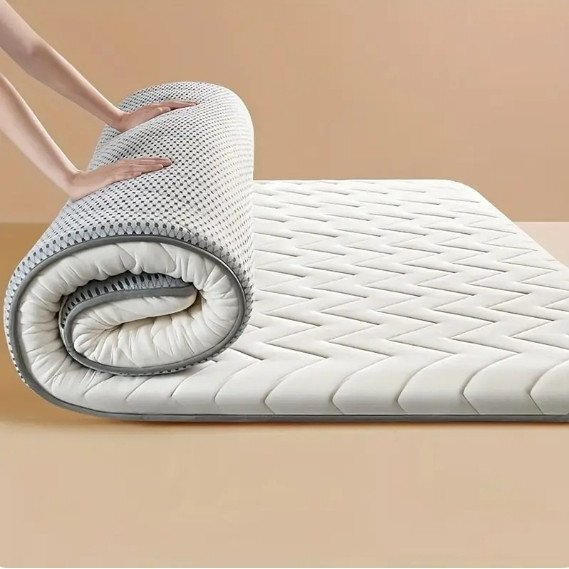 新品 ラテックスマットレス シングルダブルセミダブル 厚さ4.5 cm バネのない天然ゴム製 折りたたみ 簡単なカバー 高反発 120*200cm （A79)_画像6