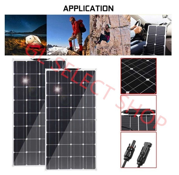 600W 12v/18v портативный солнечная панель модуль комплект, контроллер 40A имеется 2×300W гибкий солнечная панель (A600)