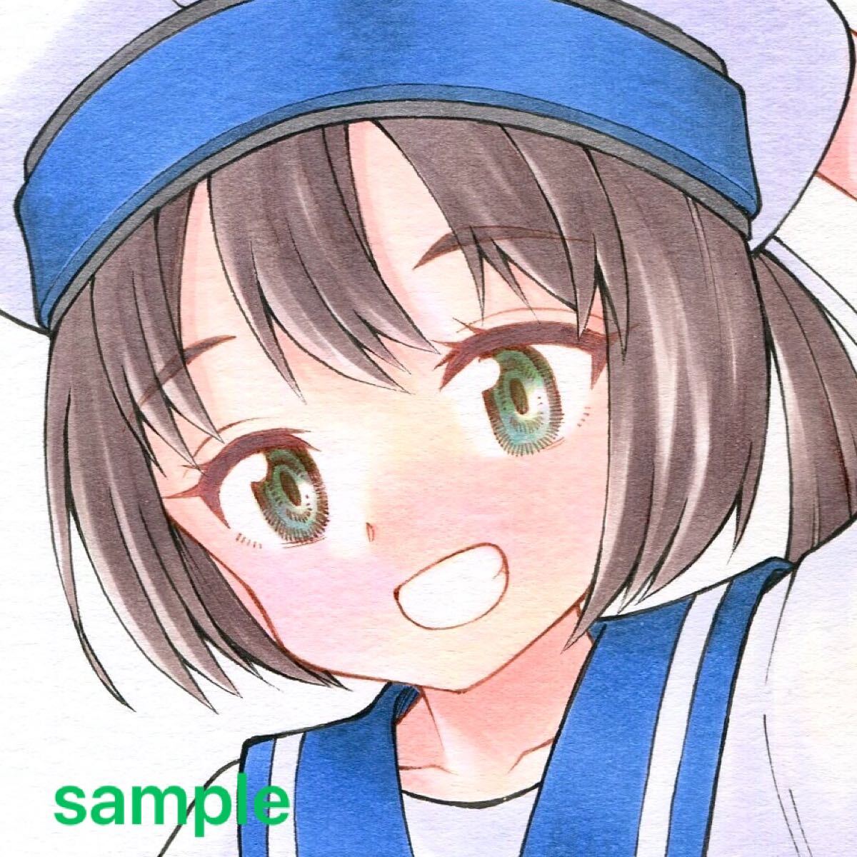 同人 手描きイラスト 艦これ 大東 艦隊これくしょん B5サイズ（182mm×257mm）　　　　　　_画像1