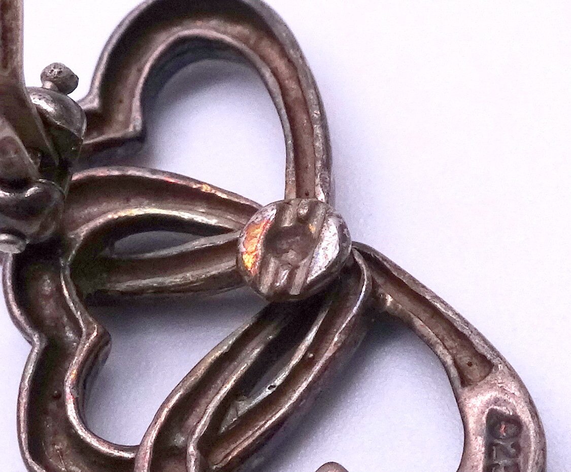 Tiffany&Co. ティファニー トリプル・オープンハート イヤリング 925刻印有 総重量7.3g アクセサリー ファッション 装飾品 1円~ T0334_画像7