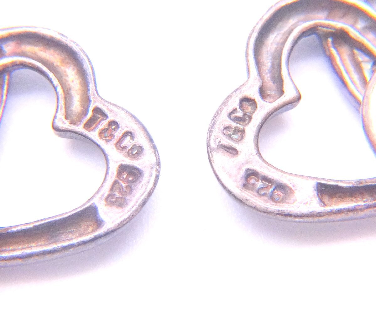Tiffany&Co. ティファニー トリプル・オープンハート イヤリング 925刻印有 総重量7.3g アクセサリー ファッション 装飾品 1円~ T0334_画像9