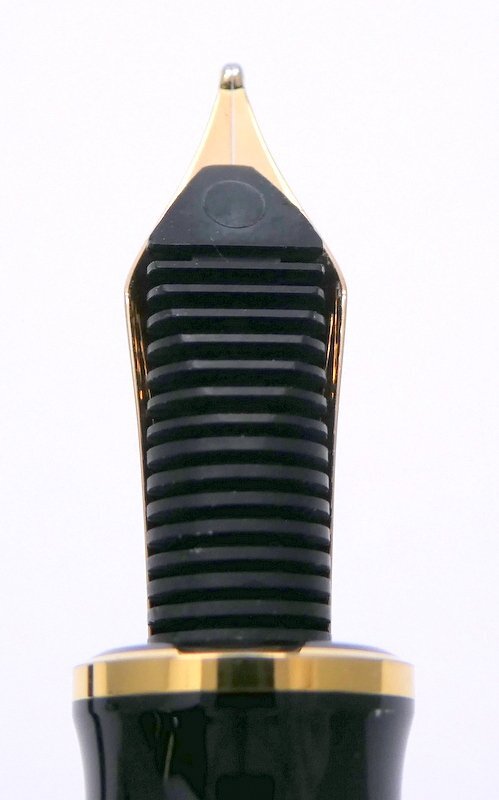 PELIKAN ペリカン スーベレーン レッドストライプ 万年筆 ペン先 14C-585 F ネーム刻印 付属品有 筆記用具 1円~ K0354_画像7