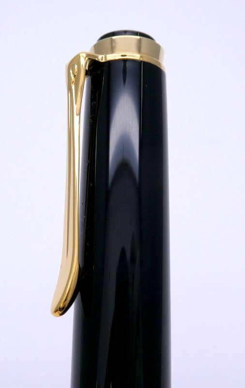 万年筆 PELIKAN ペリカン スーベレーン M400 ブラックxゴールド ペン先 14C-585 F 筆記用具 文房具 1円~ K0307_画像7