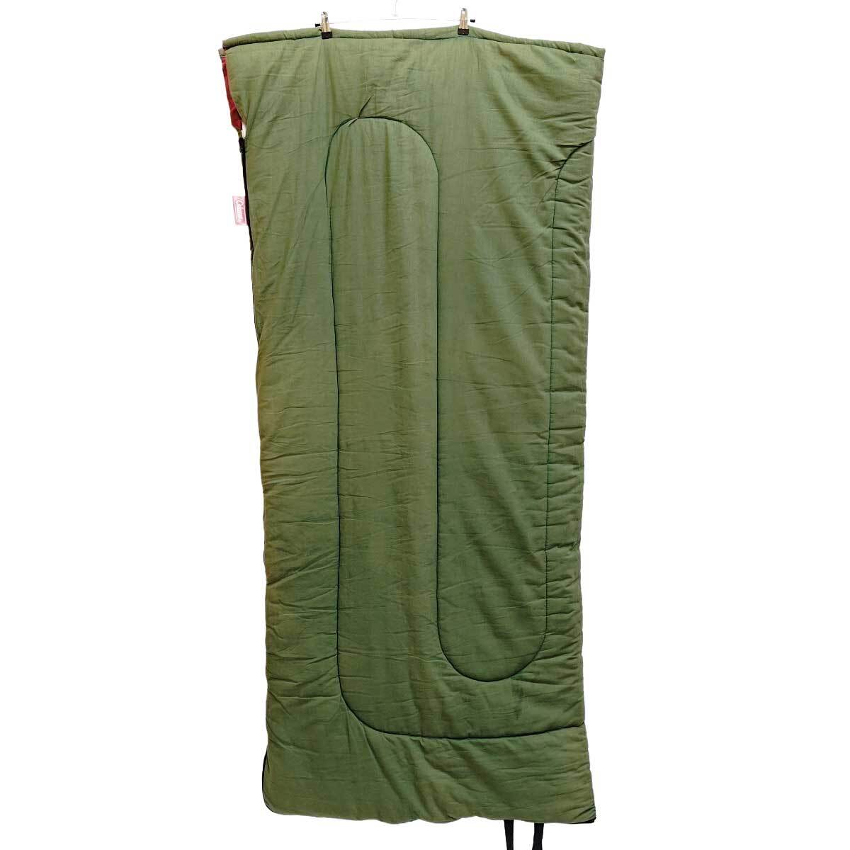 【中古】コールマン 8100A250 シュラフ 寝袋 封筒型 スリーピングバッグ 専用袋なし Coleman_画像1