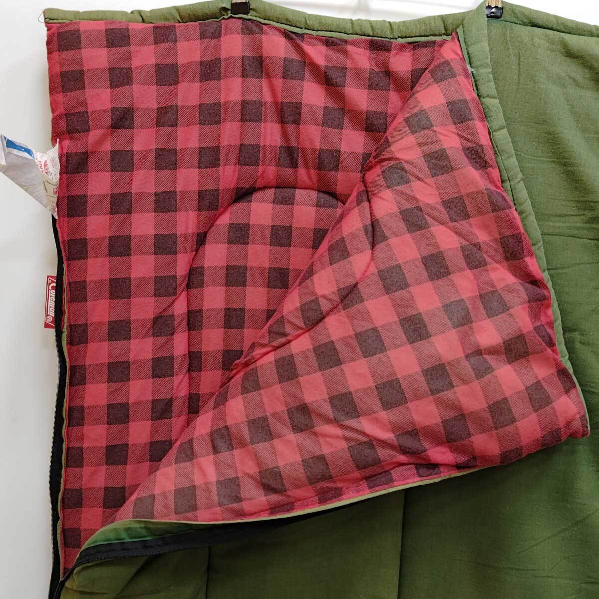 【中古】コールマン 8100A250 シュラフ 寝袋 封筒型 スリーピングバッグ 専用袋なし Coleman_画像6