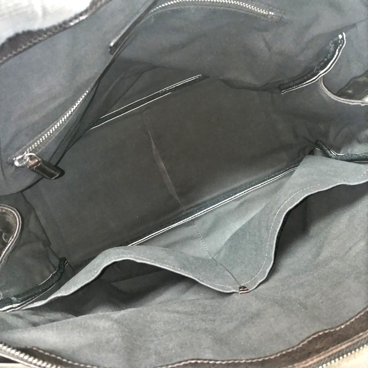 ダニエルアンドボブ Daniel&Bob PIANTA RODI ピアンタローディー レザー シワ加工 ブリーフケース ビジネスバッグ ダークブラウン_画像9