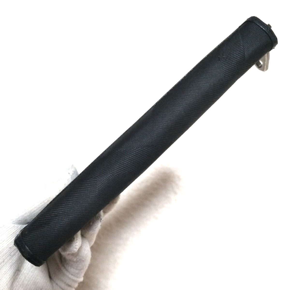 BLACK LABEL CRESTBRIDGE ブラックレーベルクレストブリッジ シャドーチェック サフィアーノレザー キャンバス オーガナイザー 長財布 黒_画像4