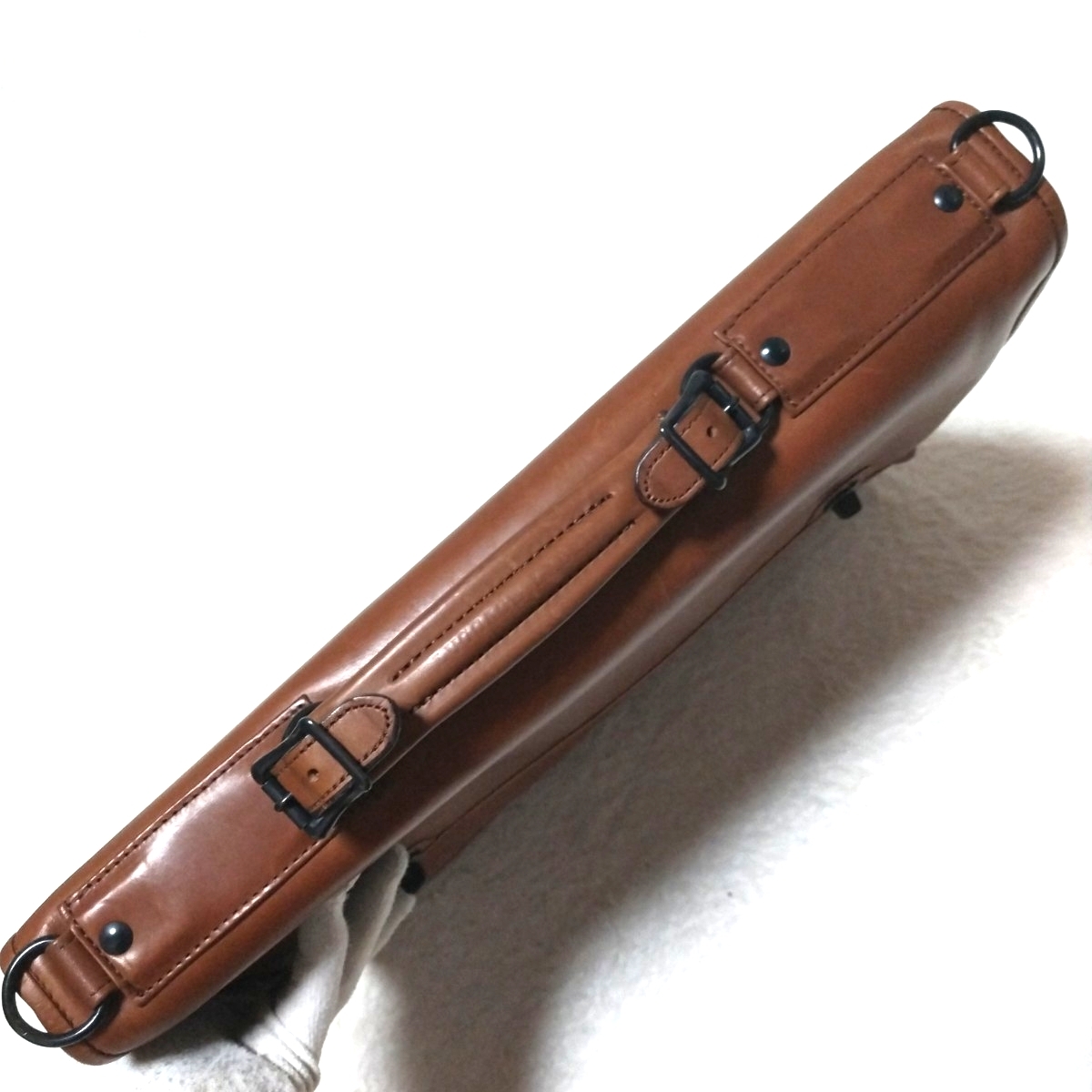 【美品】LUGGAGE LABEL ラゲッジレーベル DIRECT ディレクト 954-08903 レザー 2way ブリーフケース ビジネスバッグ ショルダーバッグ 廃盤_画像5